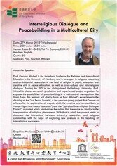 Thumbnail of Open Lecture: Interreligious Dialogue and Peacebuilding in a Multicultural City